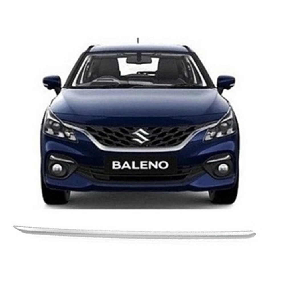 Chrome Trunk Garnish  Compatible with Baleno (2022) - Silver